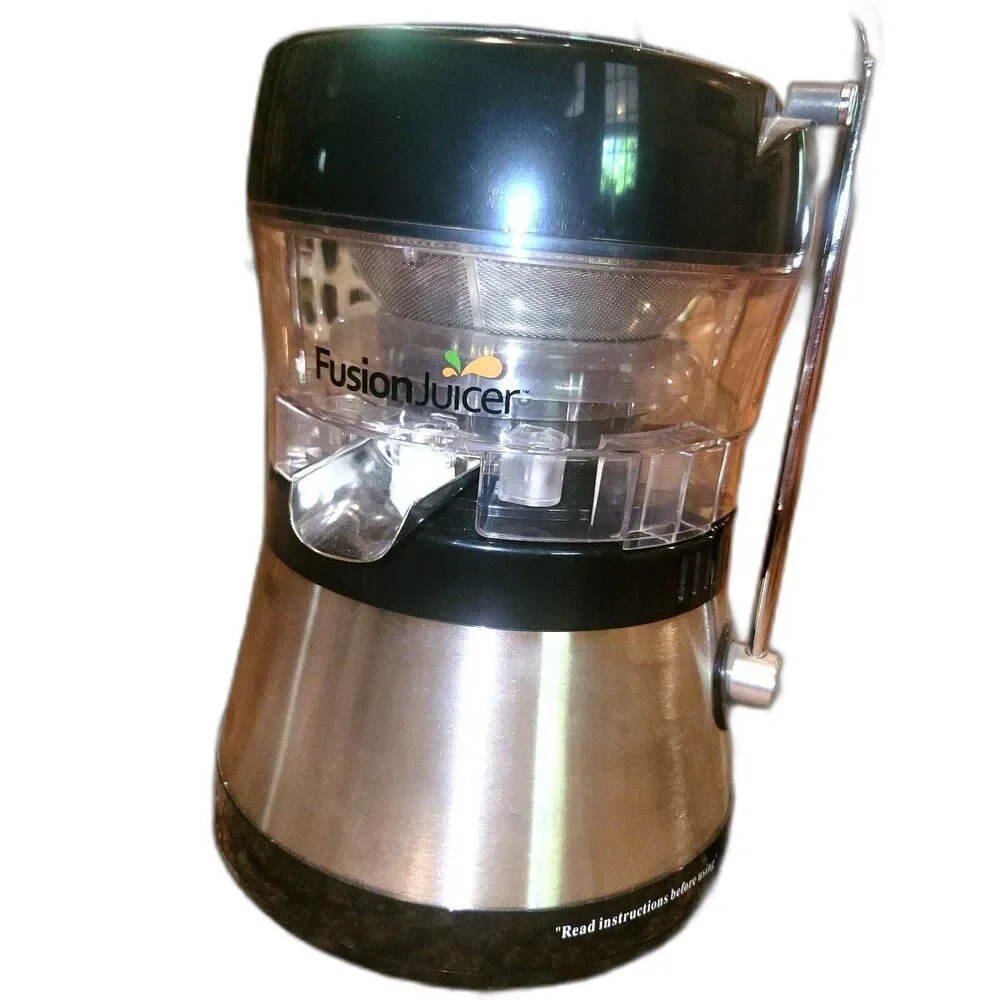 Centrifugal Fusion Juicer MINT! Stainless steel includes Manual CD Recipe book